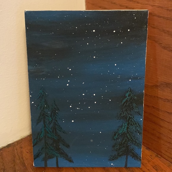 SALE!! Lonesome trees painting.   2 - Picture 5 of 7